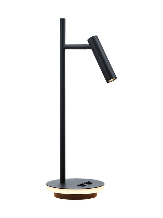 Φωτιστικό γραφείου LED 220-240V 3W &amp; 6W 3000K 621lm CRI>80 IP20 ø18.5x45.5cm μαύρο VK/04234/B/W 64171-267727